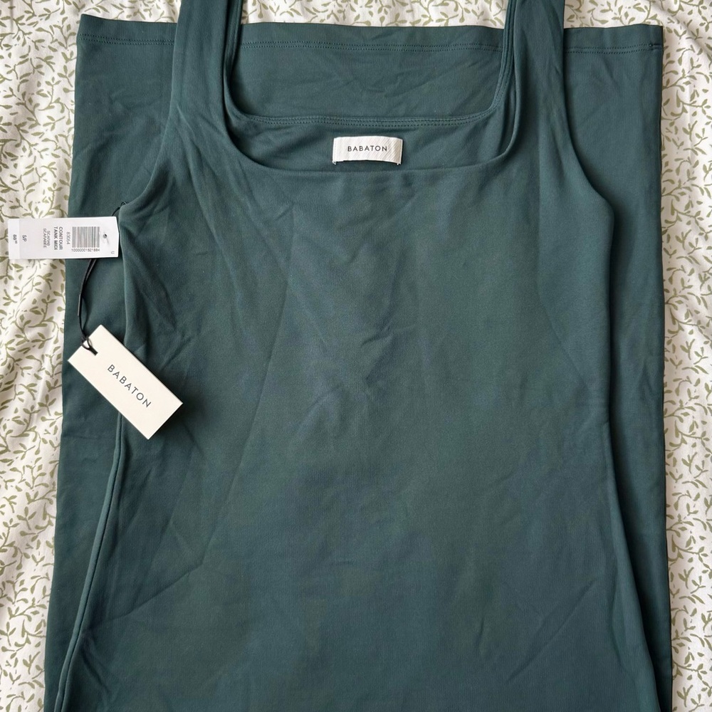 Aritzia Babaton Contour Squareneck Midi Dress